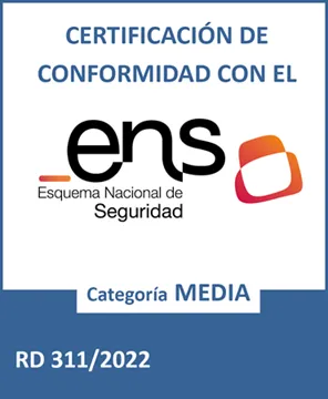 Distintivo ENS categoría MEDIA